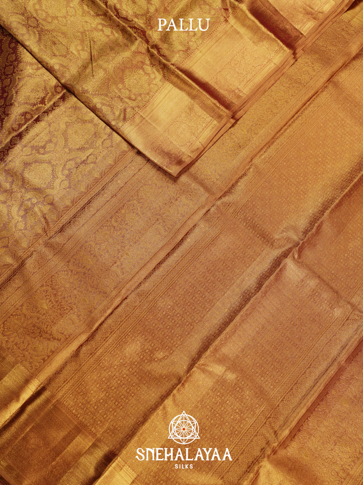 Golden Kanjivaram Silk Saree