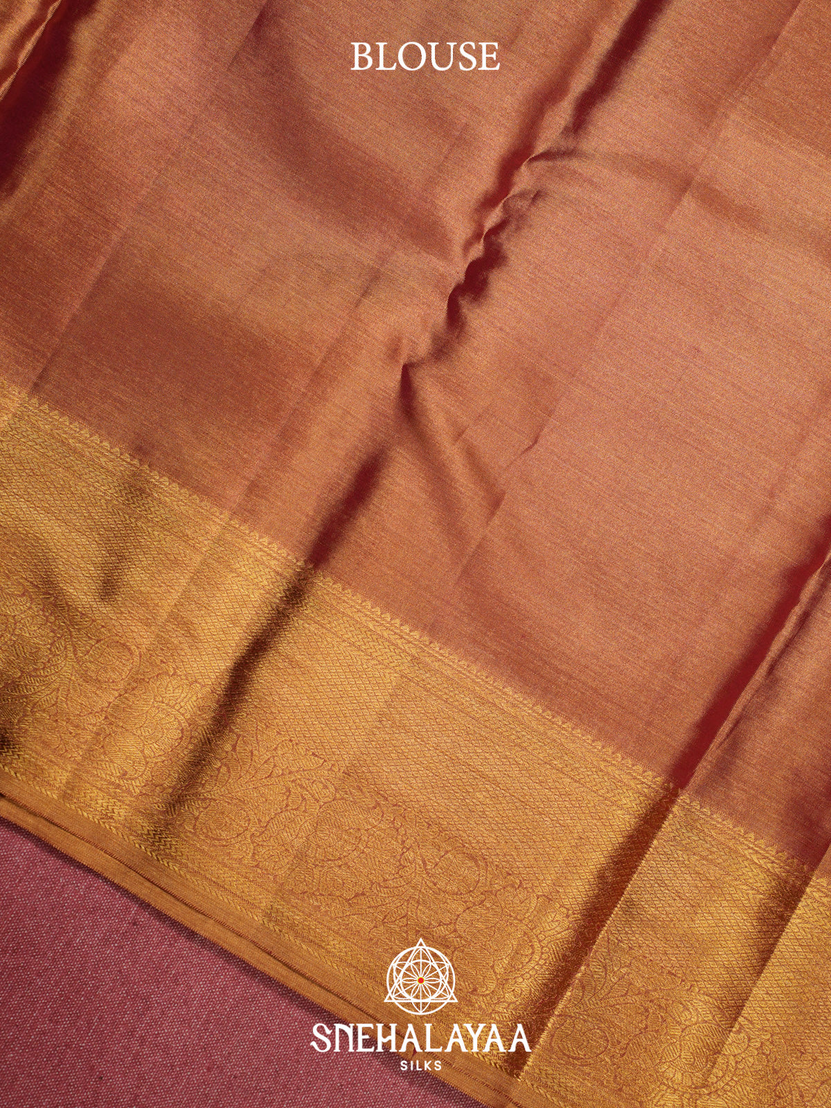 Golden Kanjivaram Silk Saree