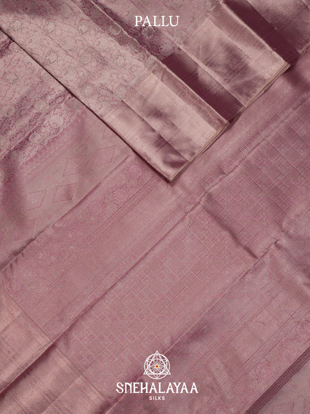 Dusty Pink Kanjivaram Silk Saree