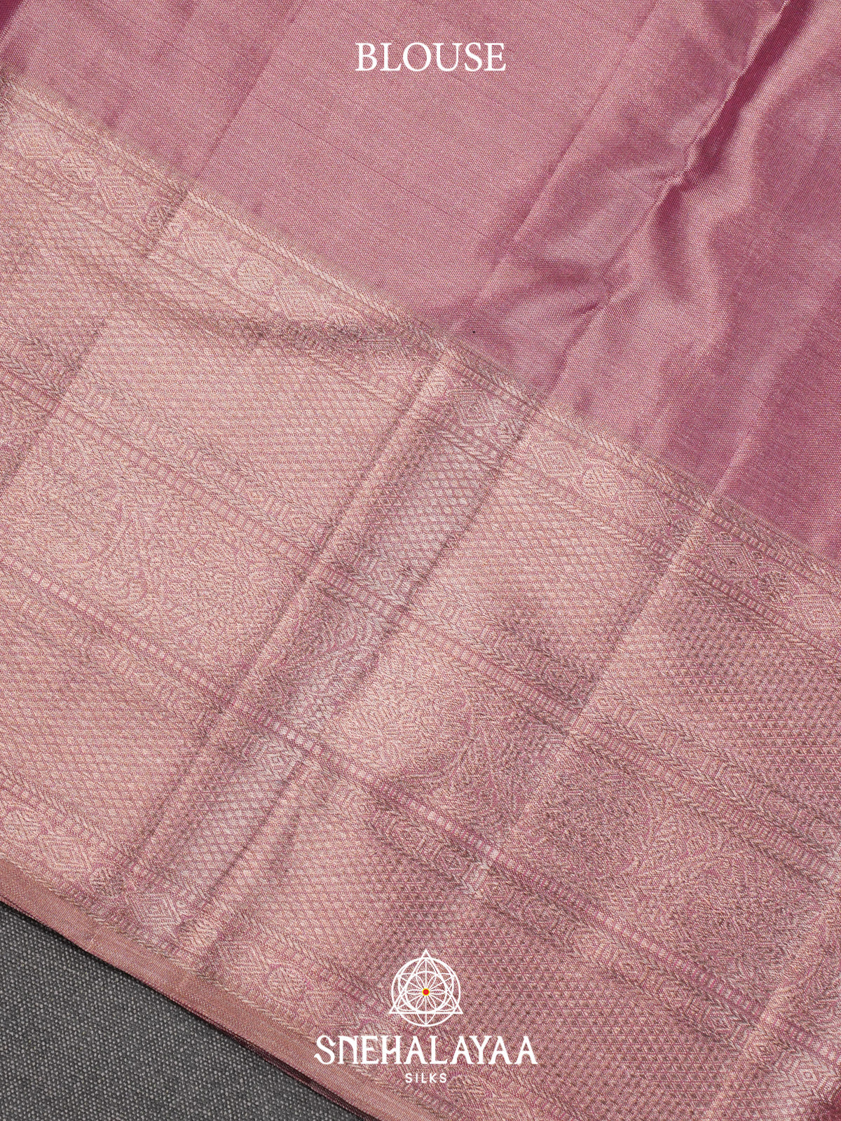 Dusty Pink Kanjivaram Silk Saree