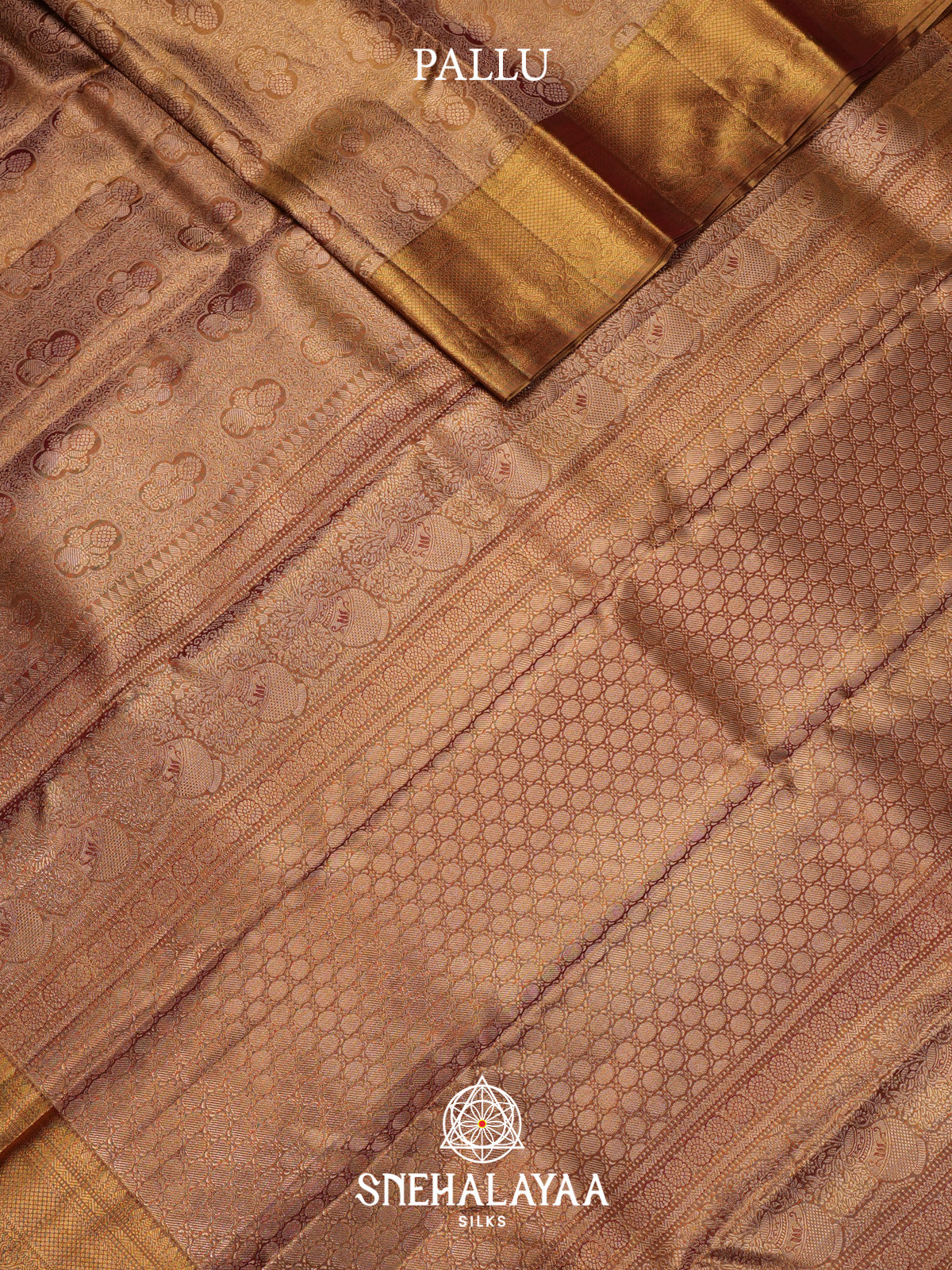 Gold Kanjivaram Silk Saree