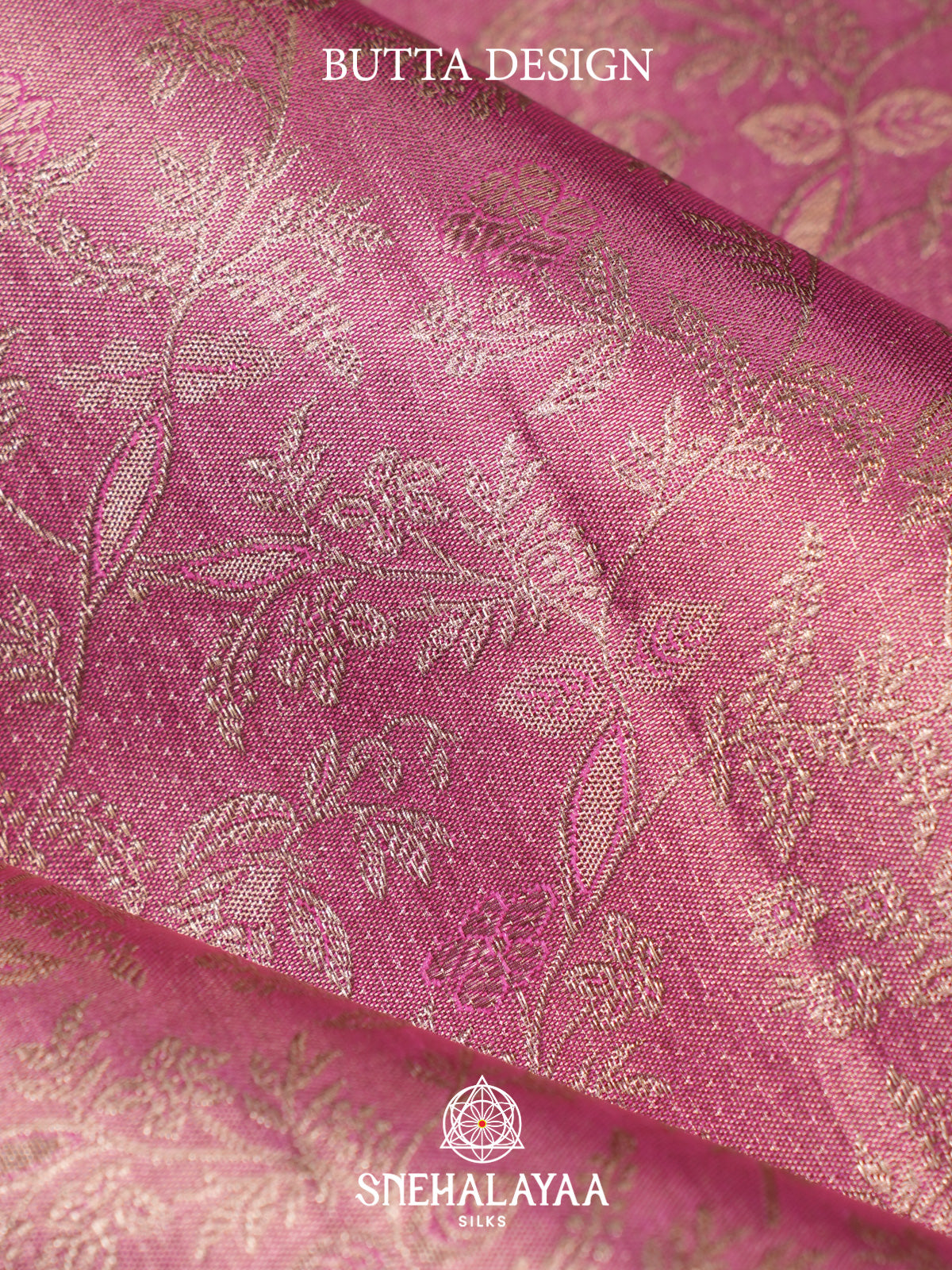 Rose Pink Kanjivaram Silk Saree