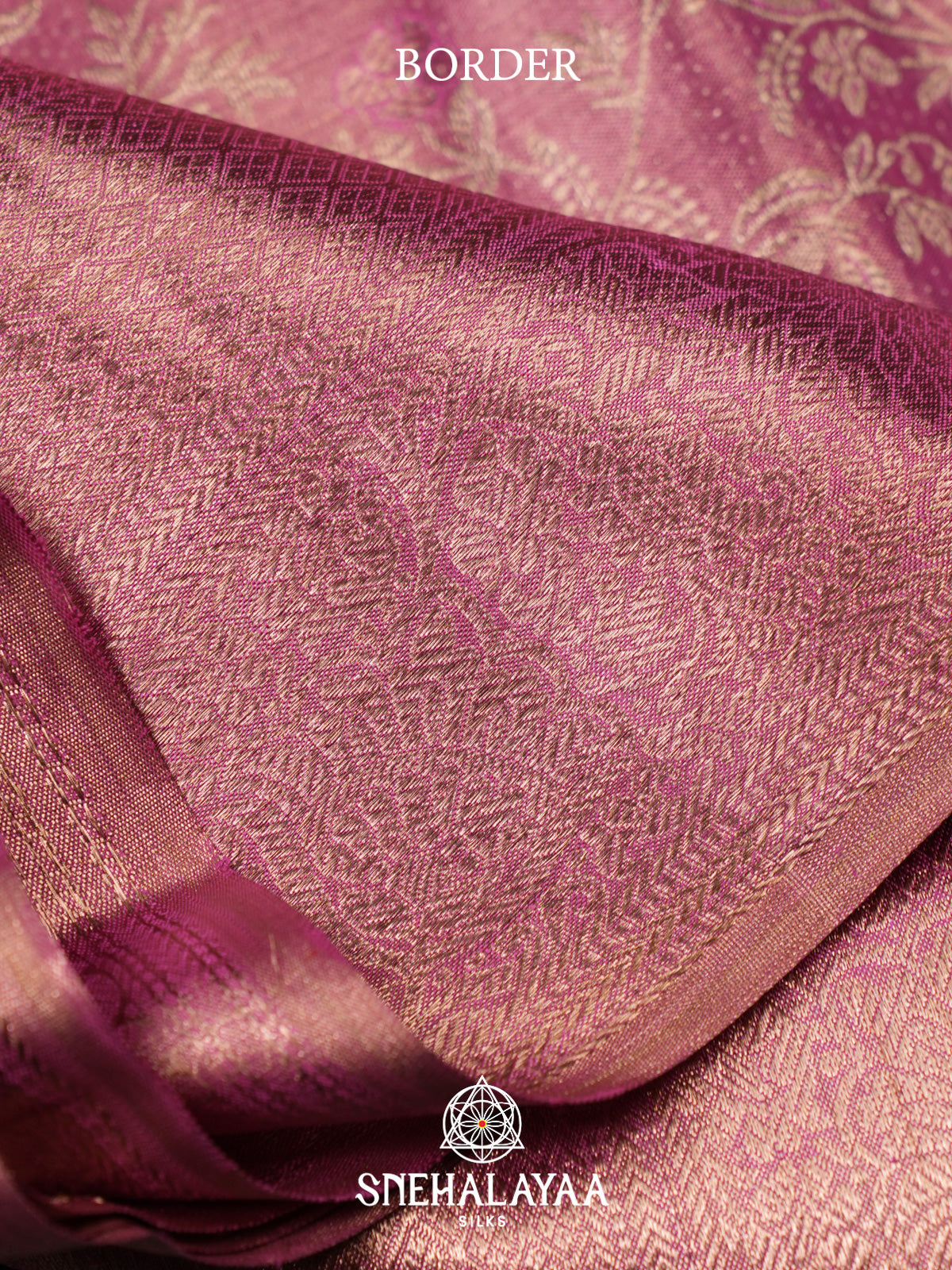 Rose Pink Kanjivaram Silk Saree