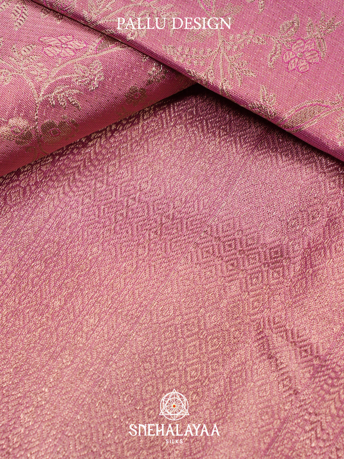 Rose Pink Kanjivaram Silk Saree