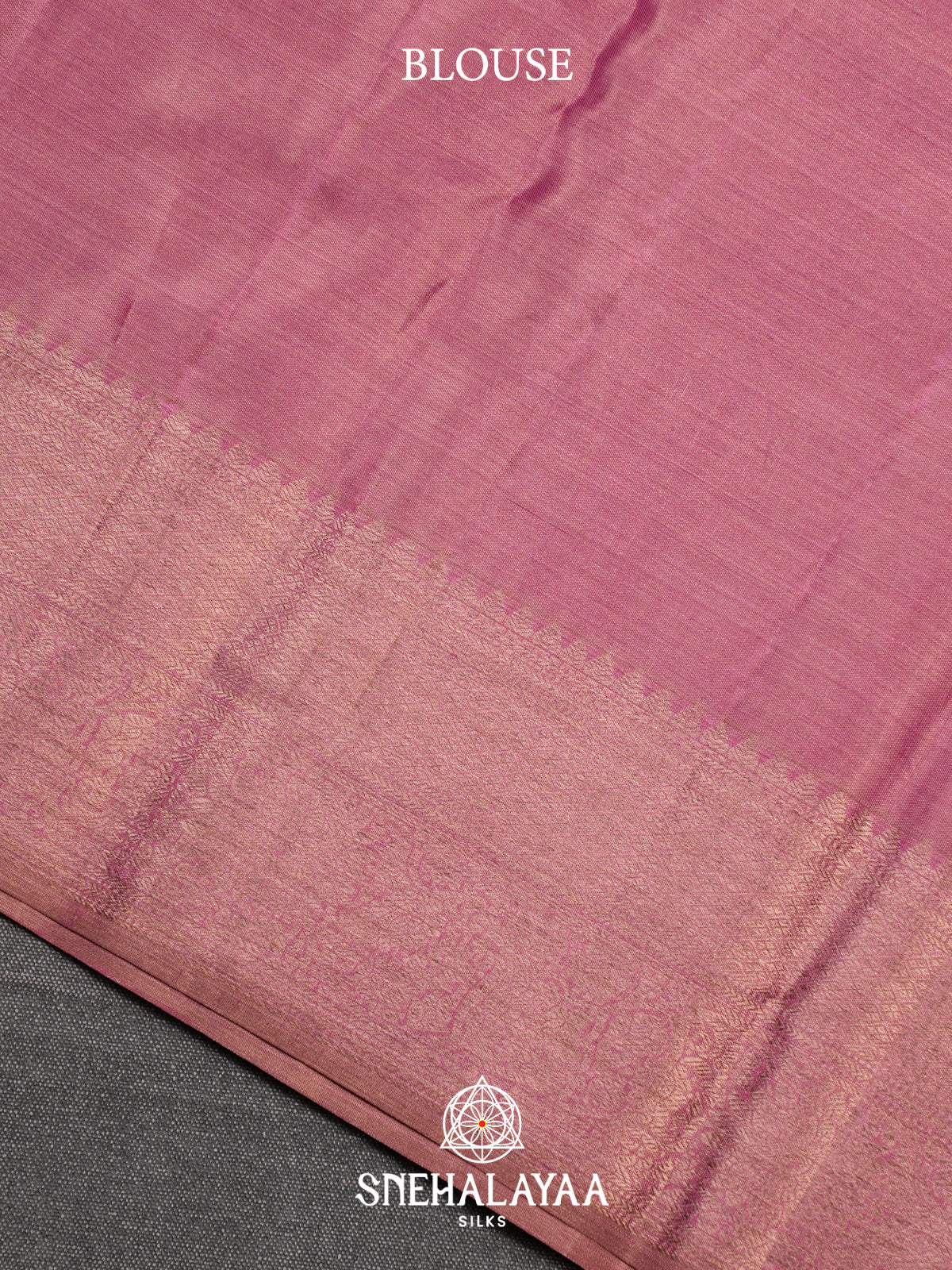 Rose Pink Kanjivaram Silk Saree