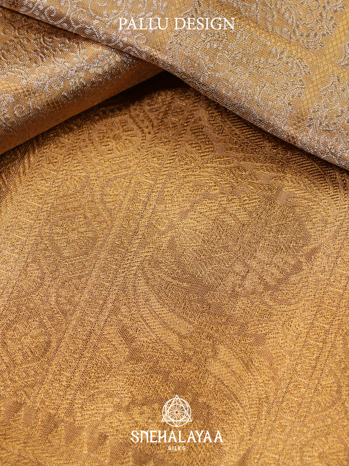 Gold Kanjivaram Silk Saree