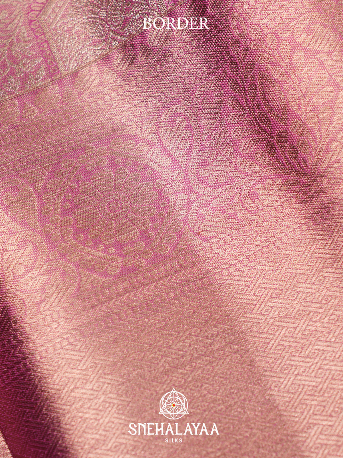 Rose Pink Kanjivaram Silk Saree