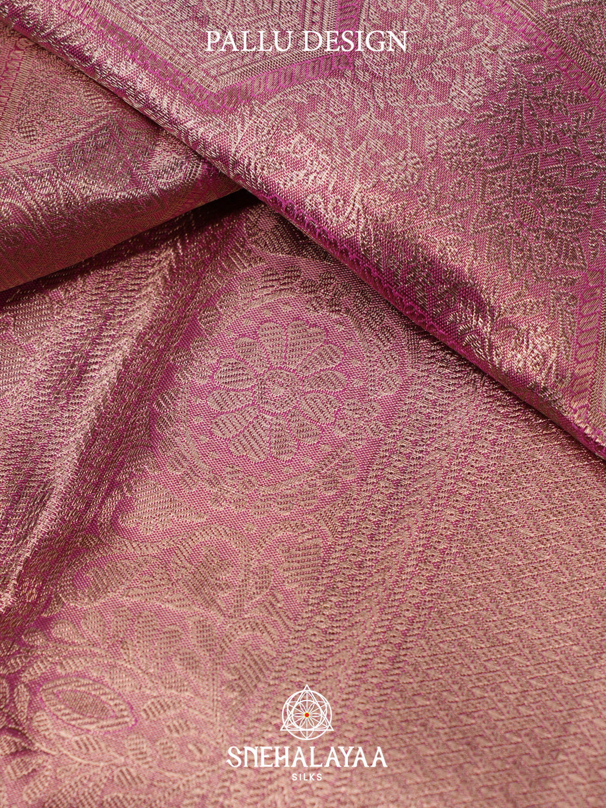 Rose Pink Kanjivaram Silk Saree