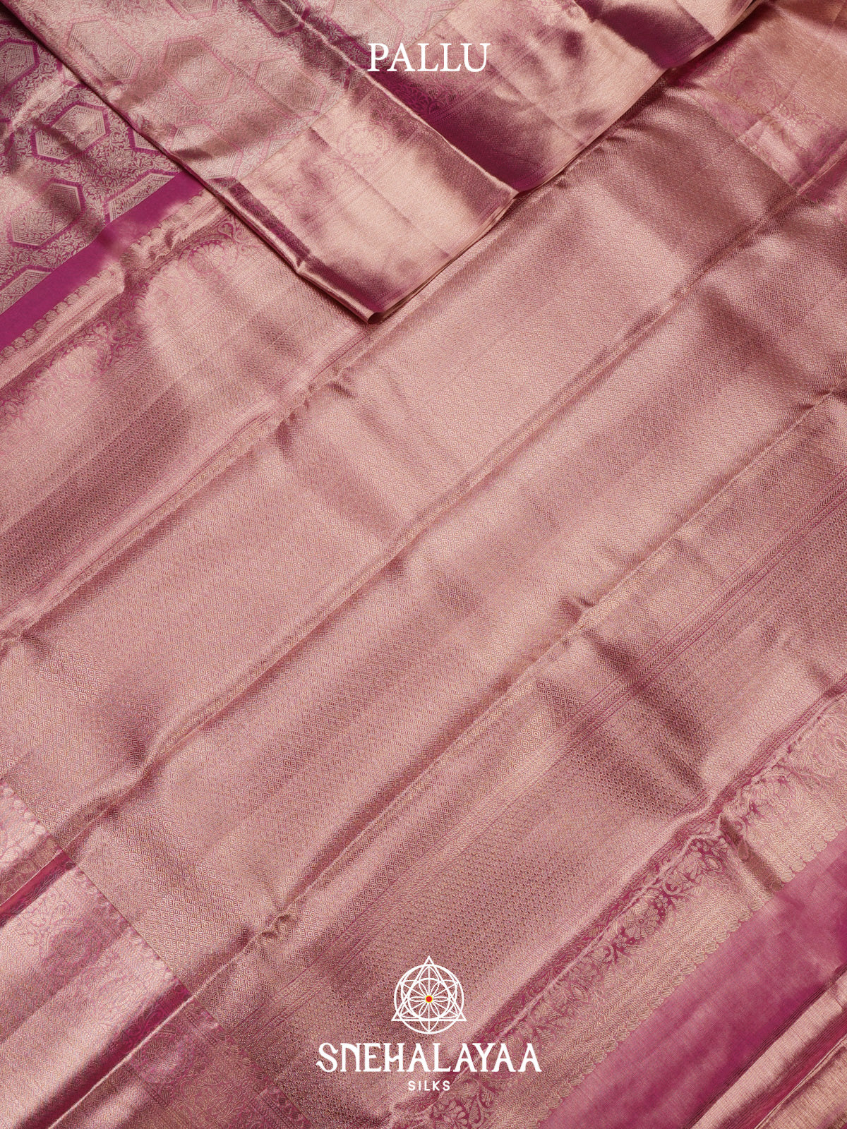 Rose Pink Kanjivaram Silk Saree