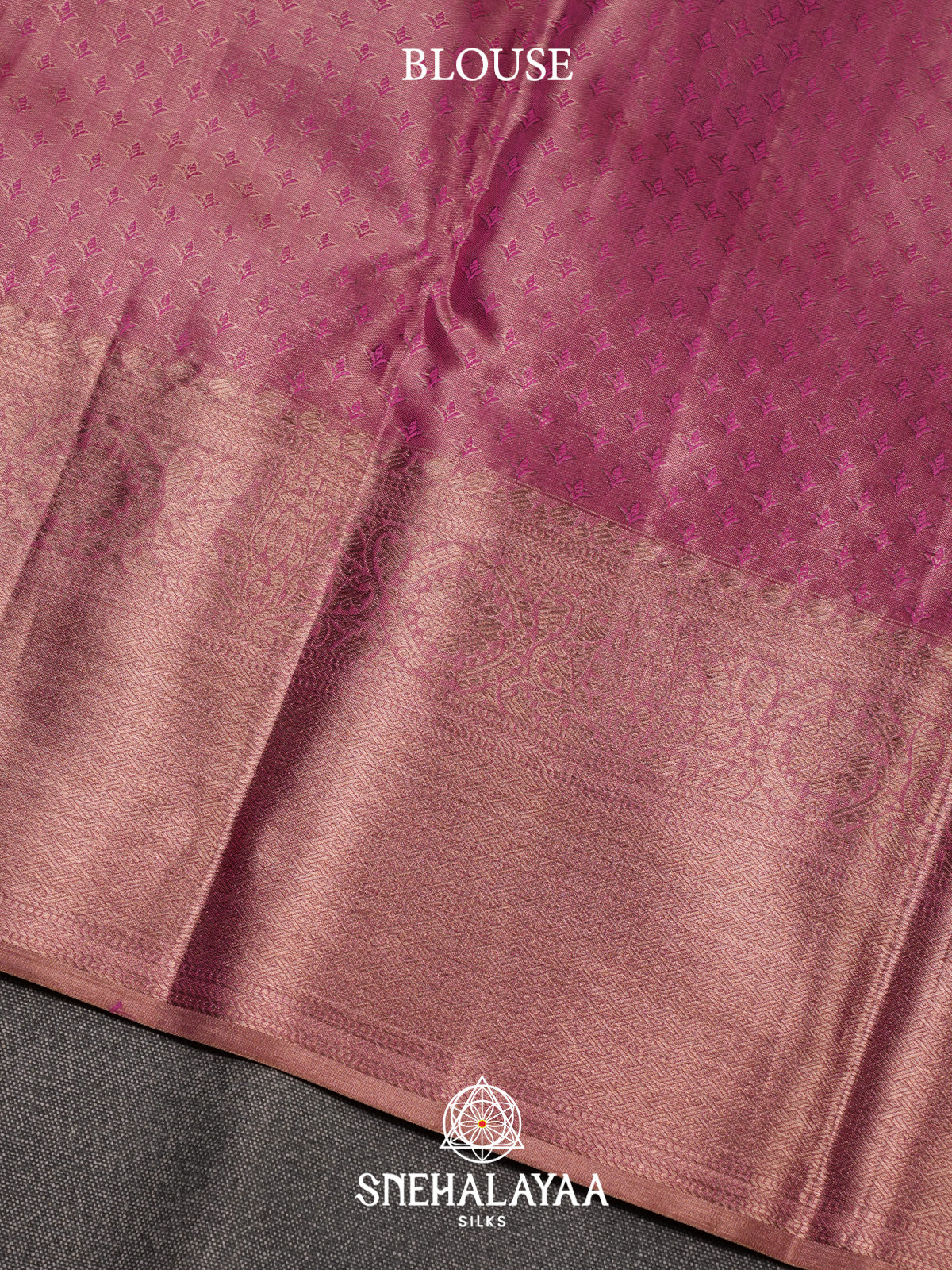 Rose Pink Kanjivaram Silk Saree