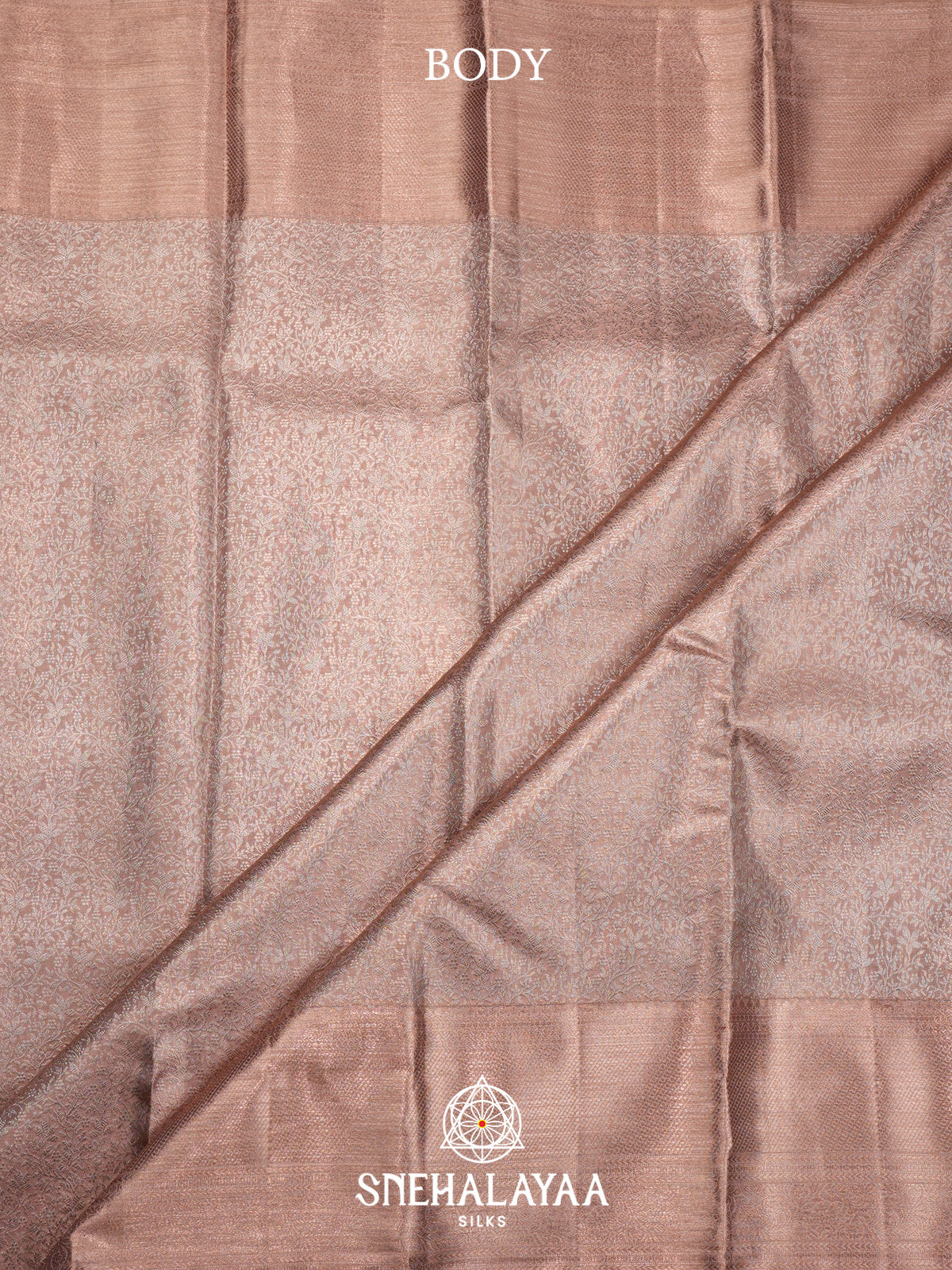 Beige Gold Kanjivaram Silk Saree