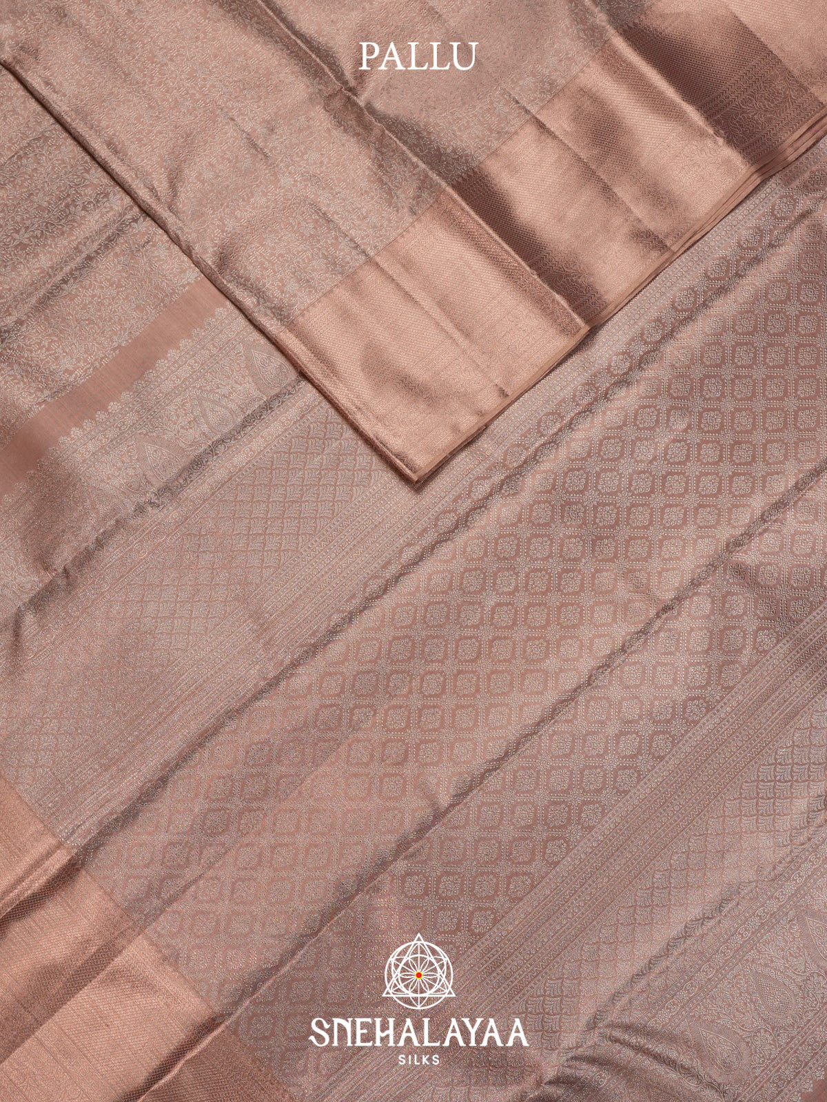 Beige Gold Kanjivaram Silk Saree