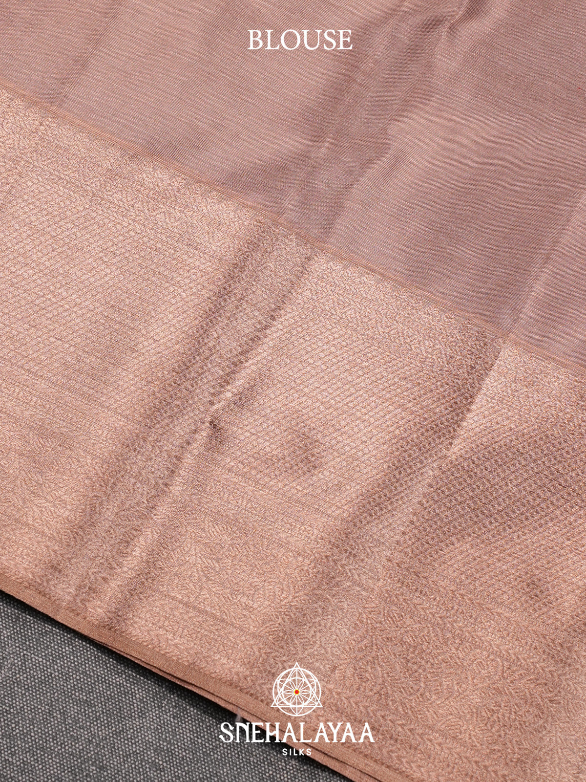 Beige Gold Kanjivaram Silk Saree