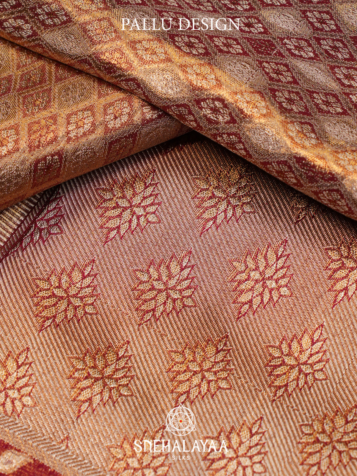 Maroon Kanjivaram Silk Saree