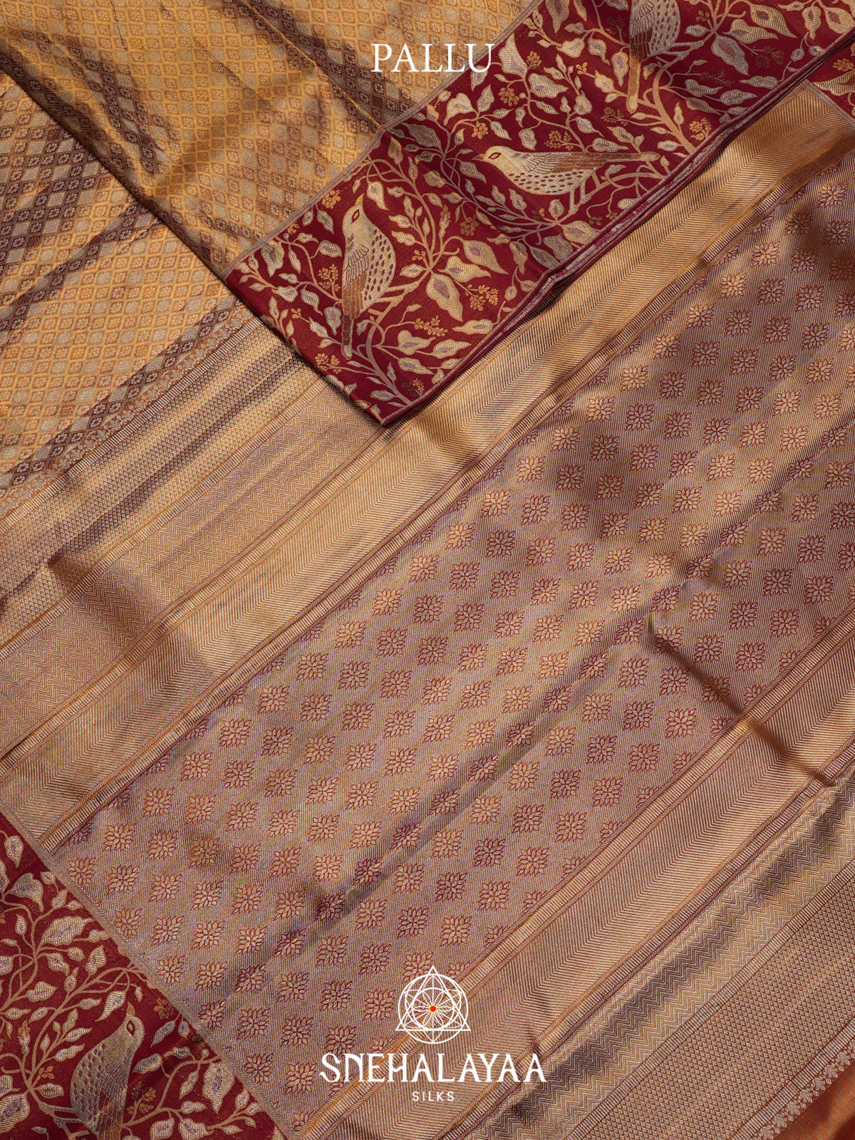 Maroon Kanjivaram Silk Saree