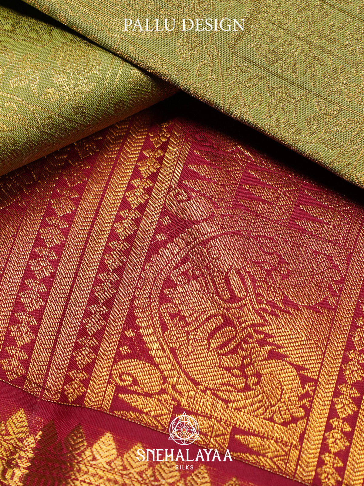 Pista Green Kanjivaram Silk Saree