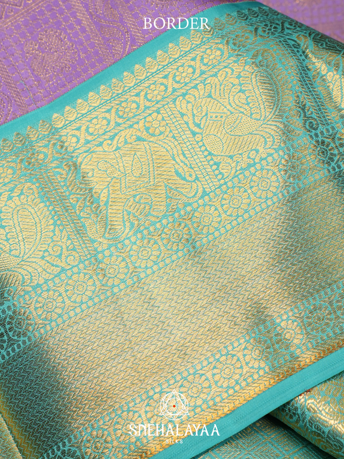 Lilac Kanjivaram Silk Saree