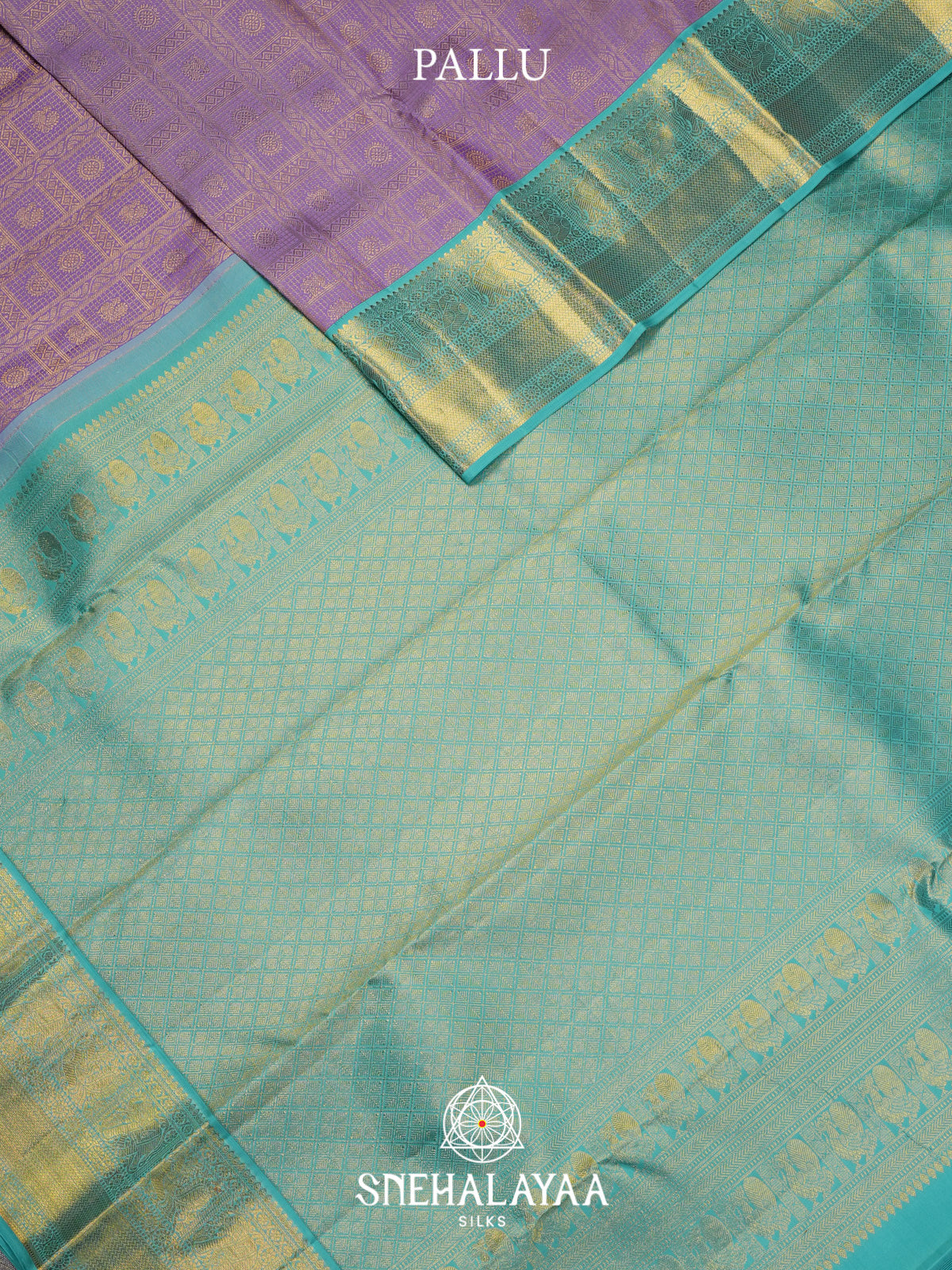 Lilac Kanjivaram Silk Saree