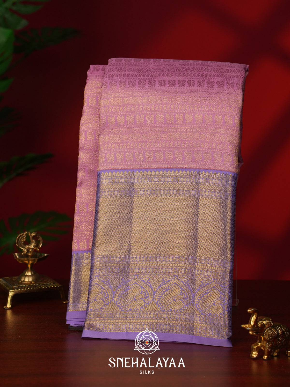 Pink Kanjivaram Silk Saree