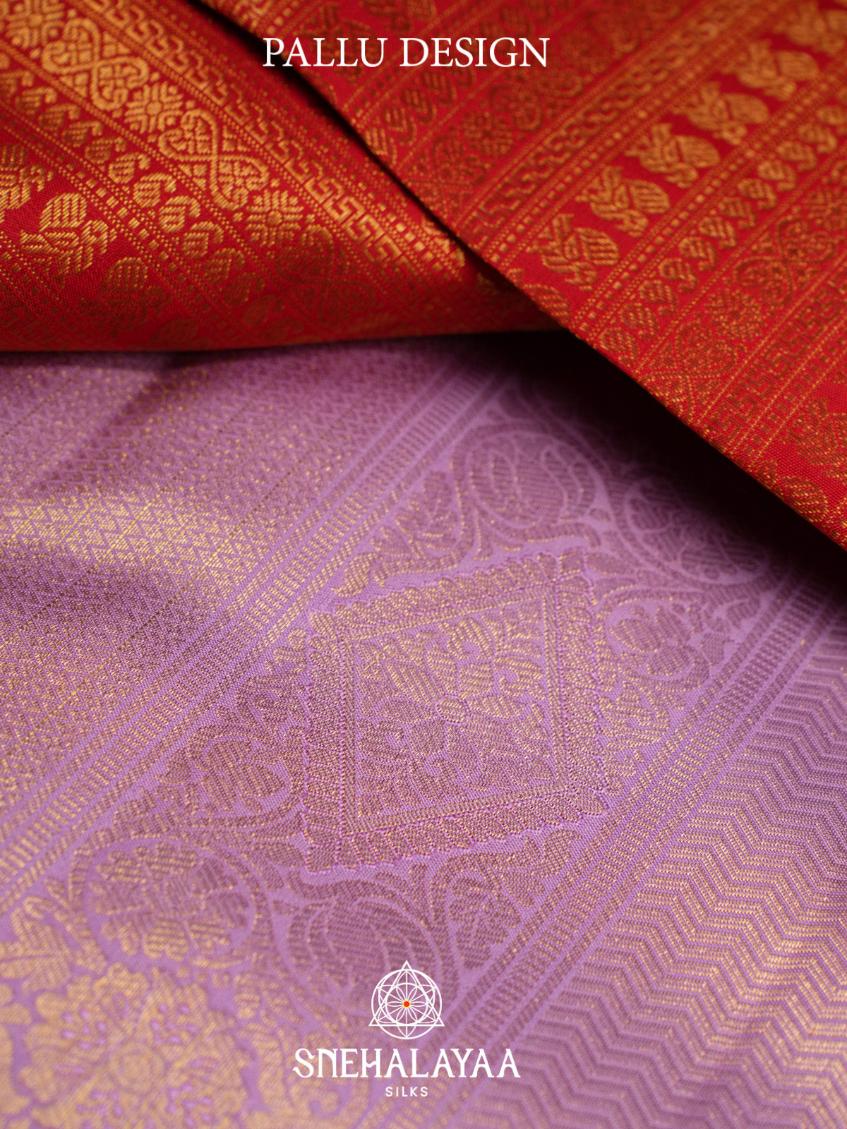 Rust Orange Kanjivaram Silk Saree