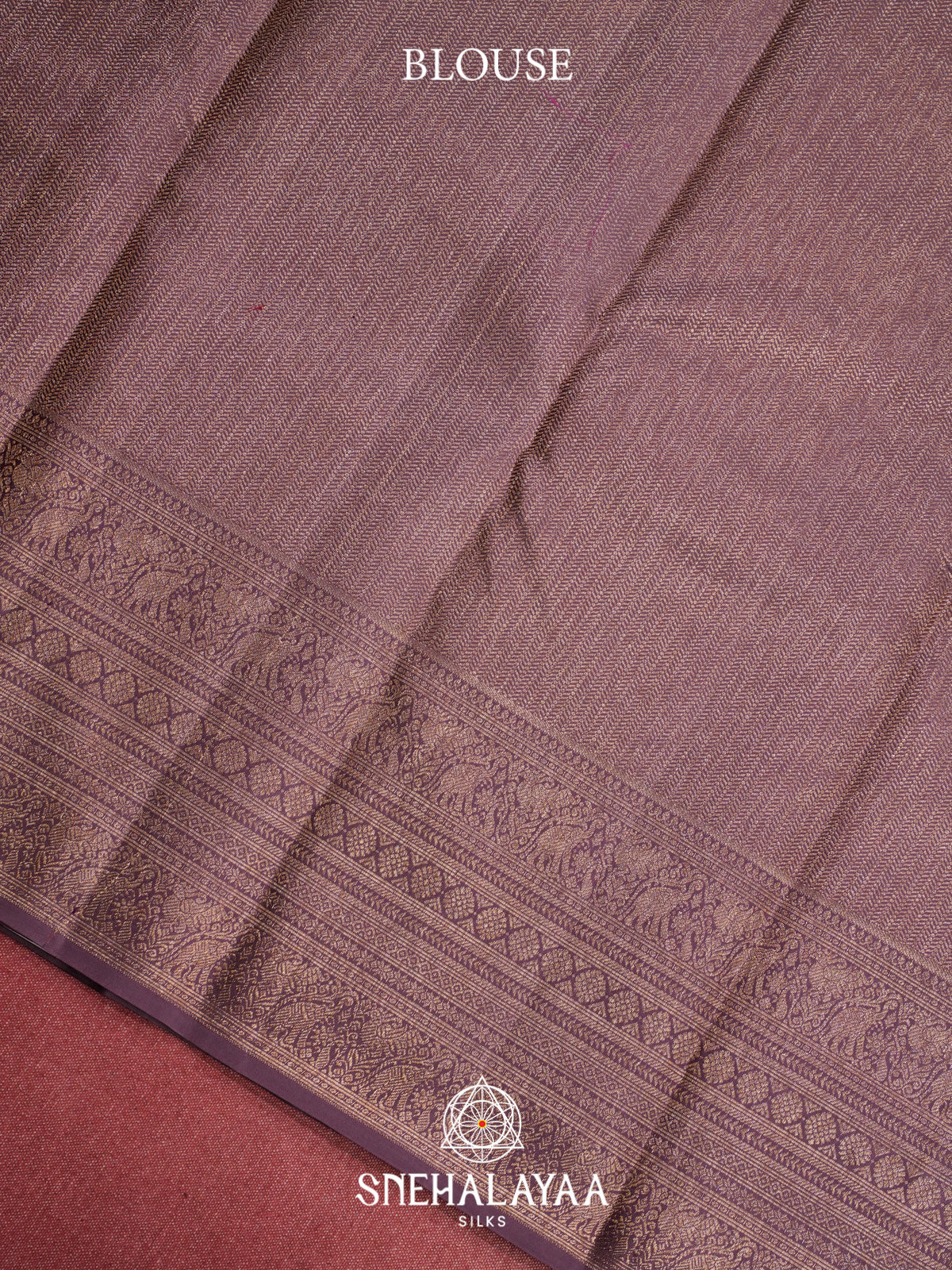 Plum Kanjivaram Silk Saree