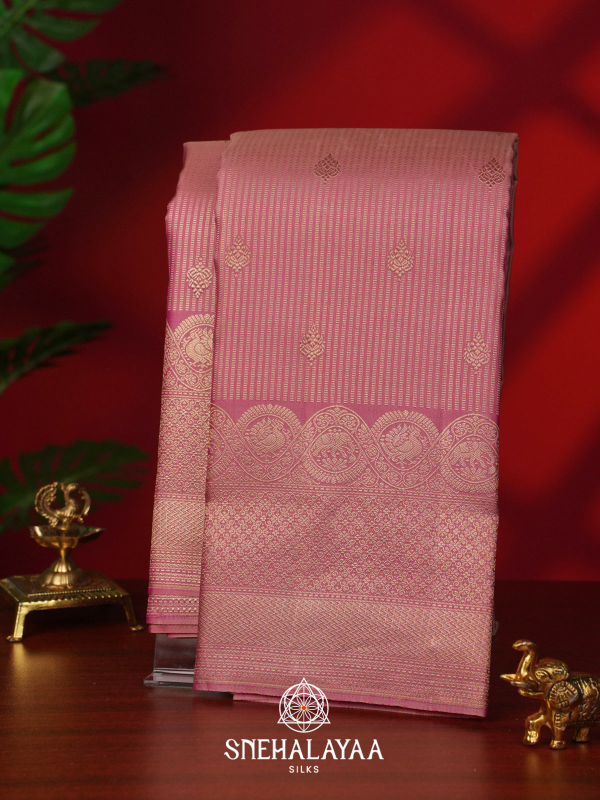 Pink Kanjivaram Silk Saree