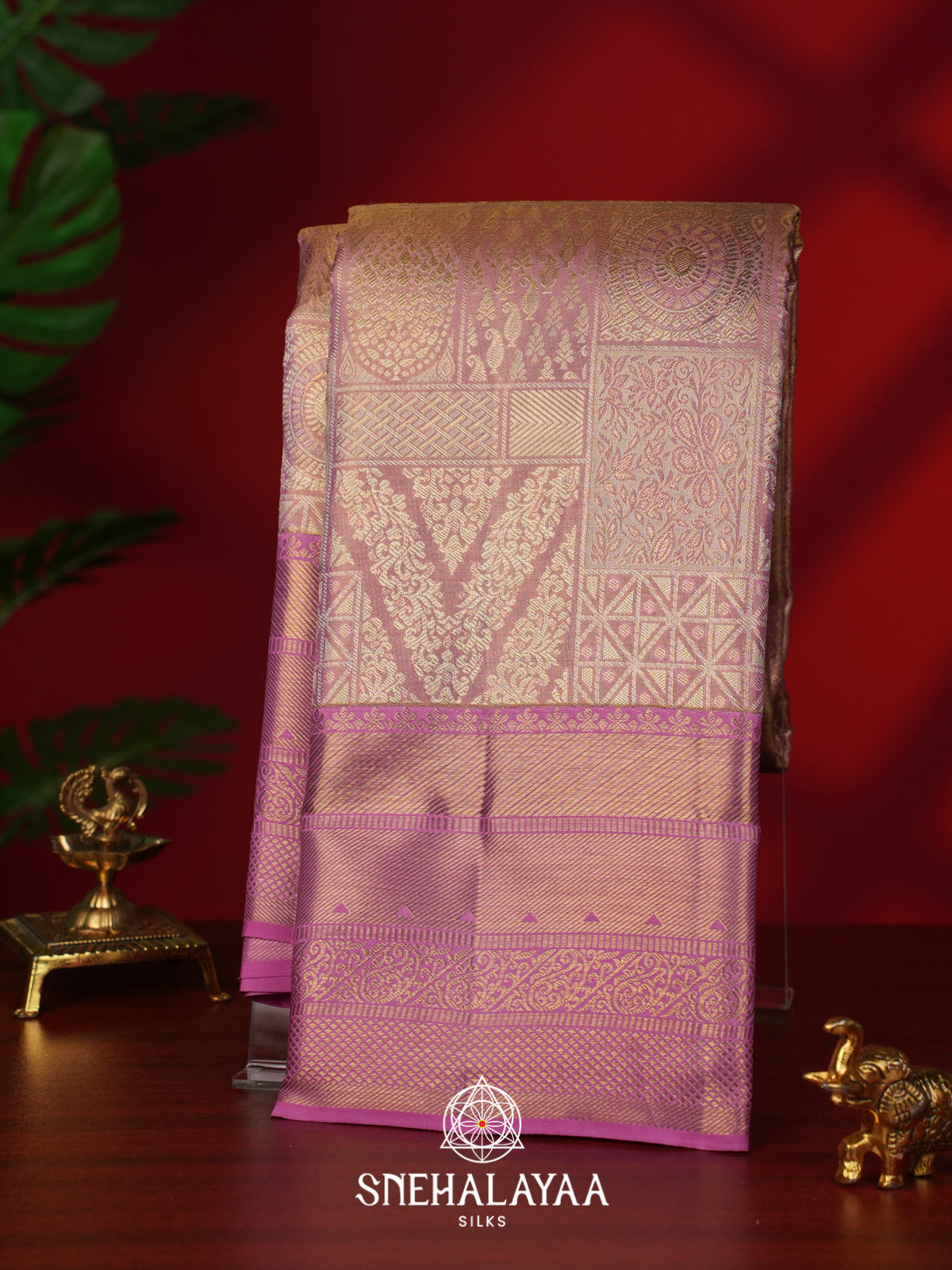 Pink Kanjivaram Silk Saree