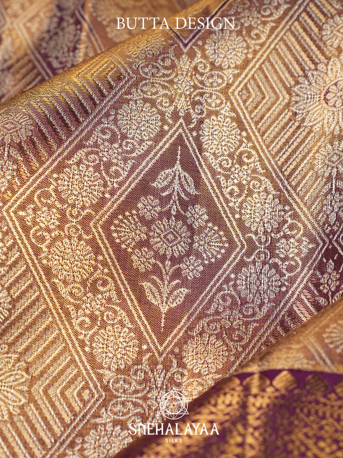 Beige Gold Kanjivaram Silk Saree
