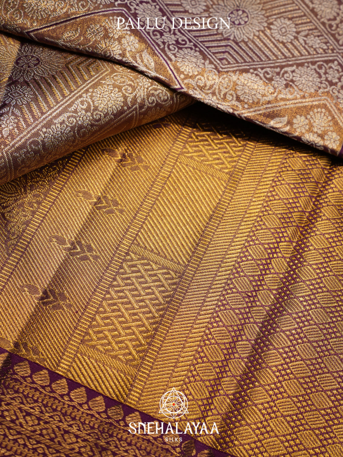 Beige Gold Kanjivaram Silk Saree