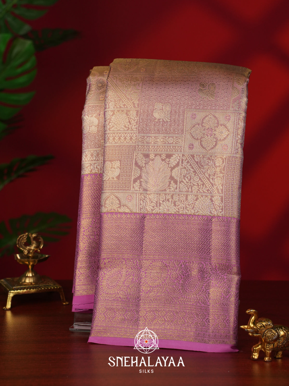Pink Kanjivaram Silk Saree