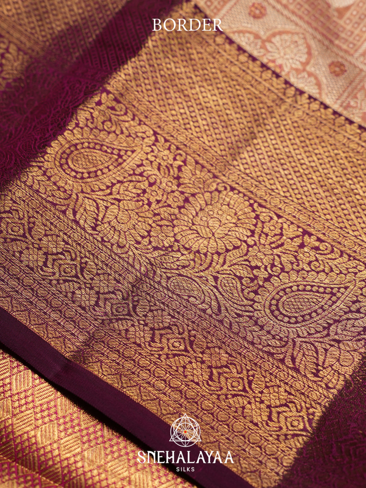 Rose Pink Kanjivaram Silk Saree