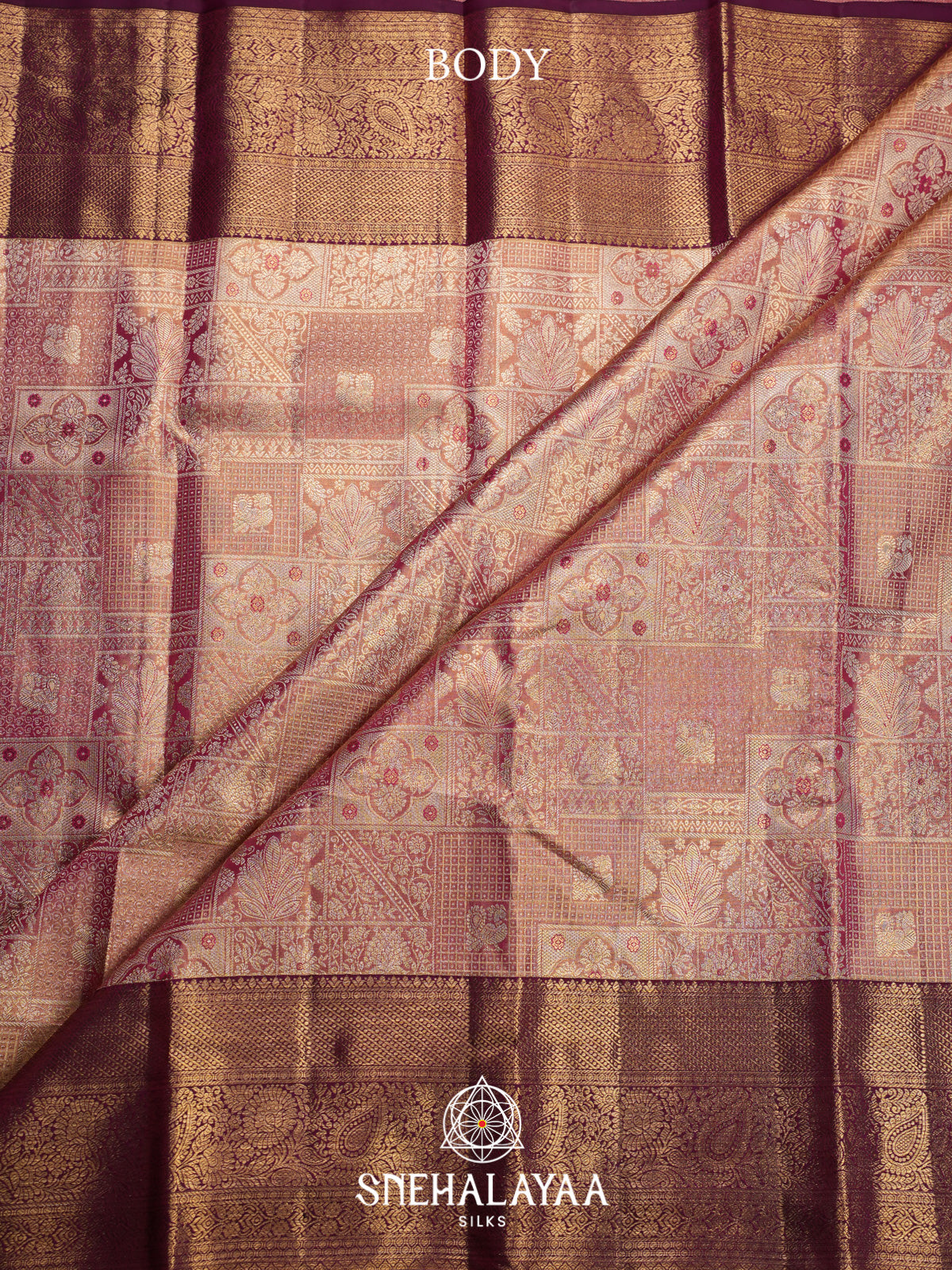 Rose Pink Kanjivaram Silk Saree
