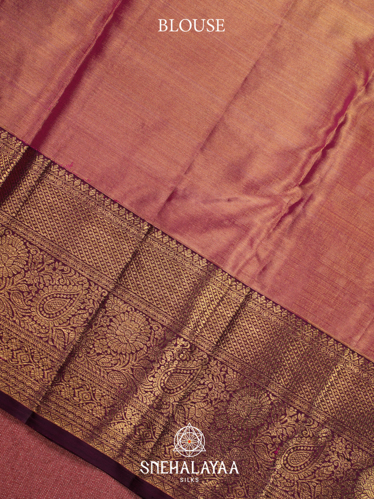 Rose Pink Kanjivaram Silk Saree