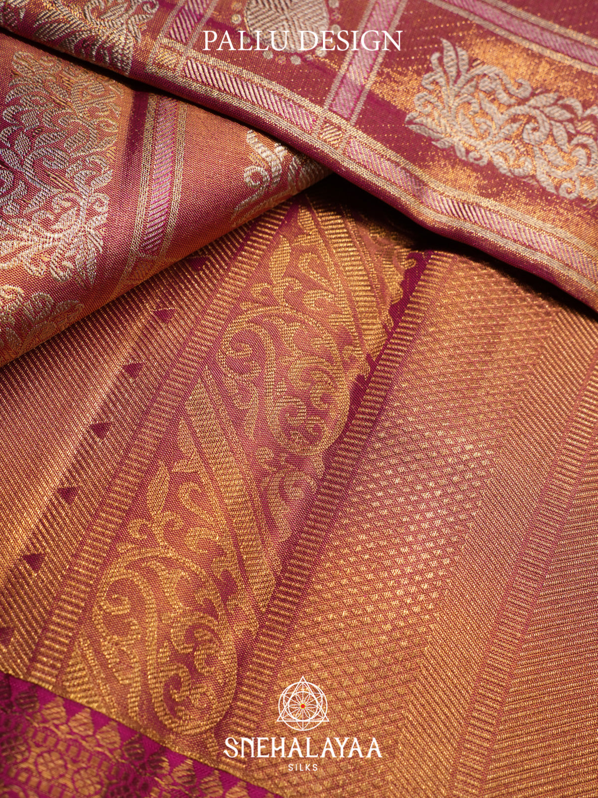 Rose Pink Kanjivaram Silk Saree