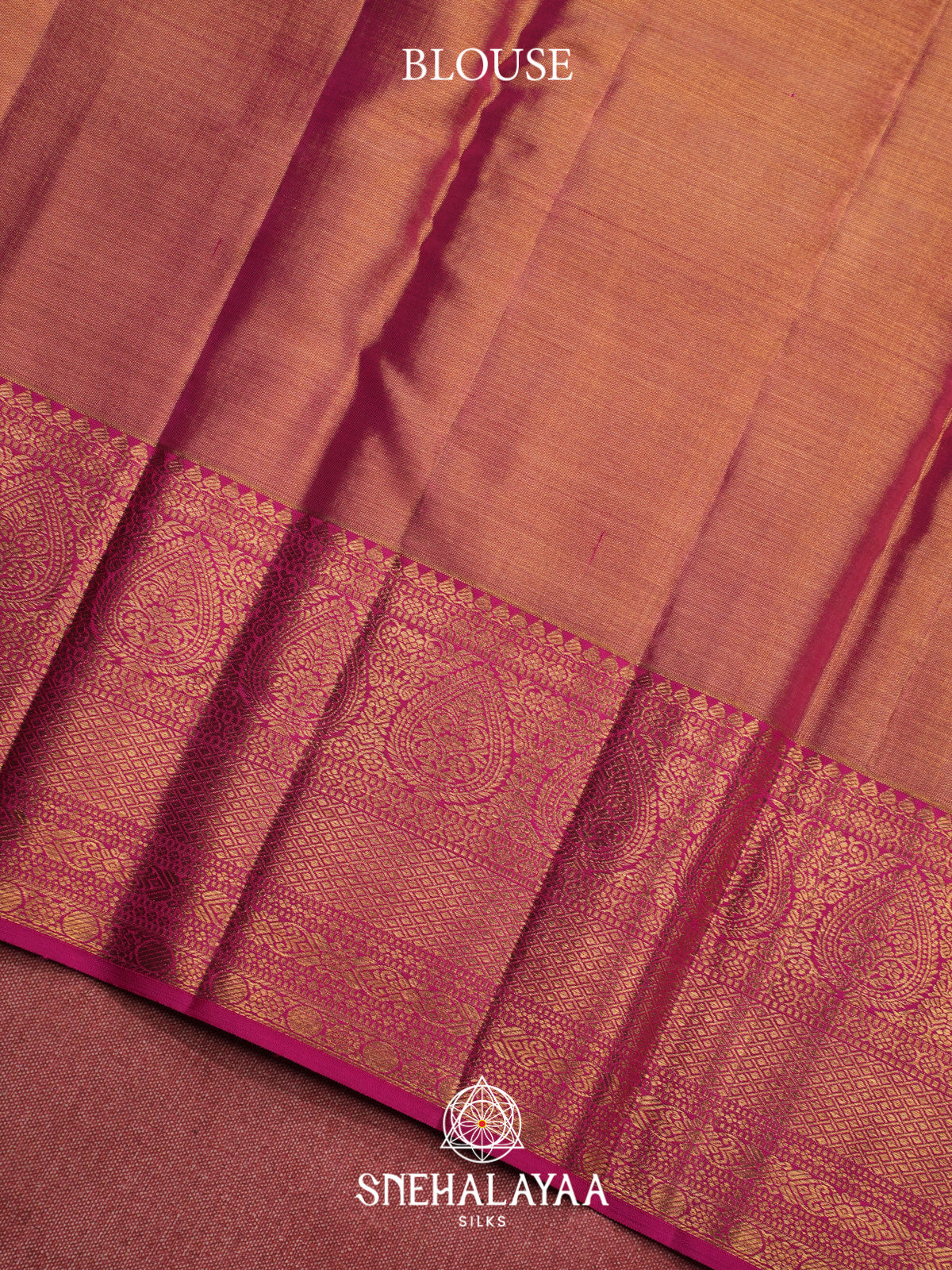 Rose Pink Kanjivaram Silk Saree