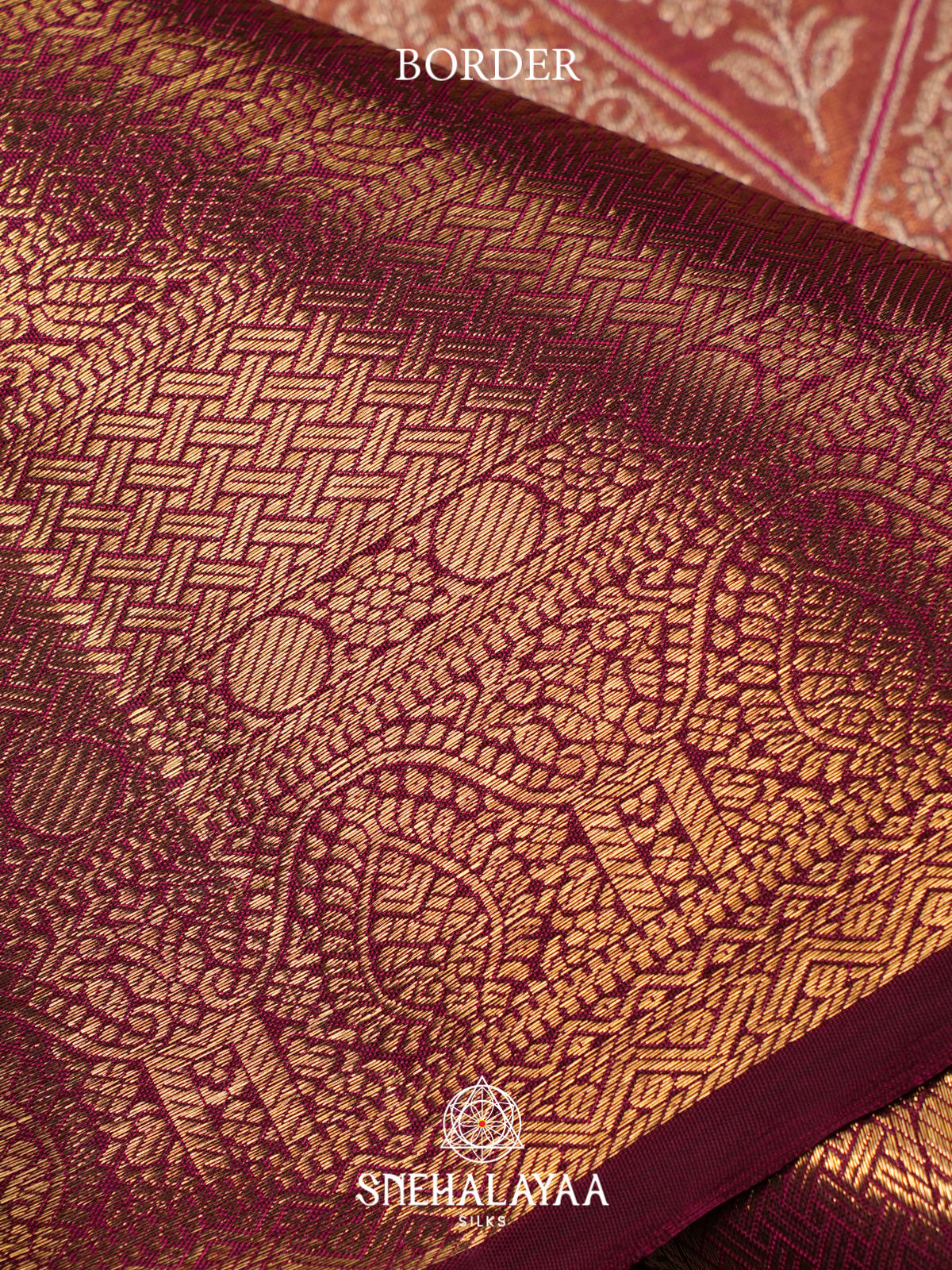 Rose Pink Kanjivaram Silk Saree