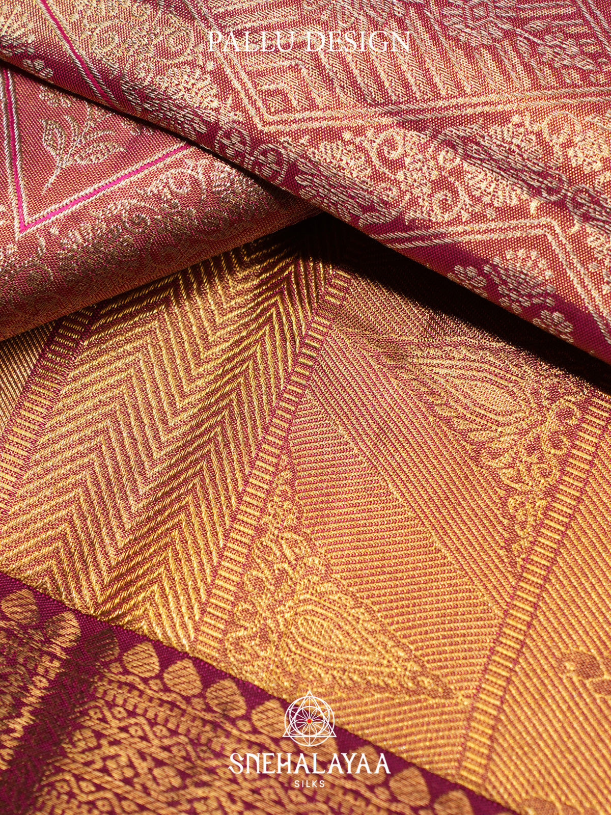 Rose Pink Kanjivaram Silk Saree