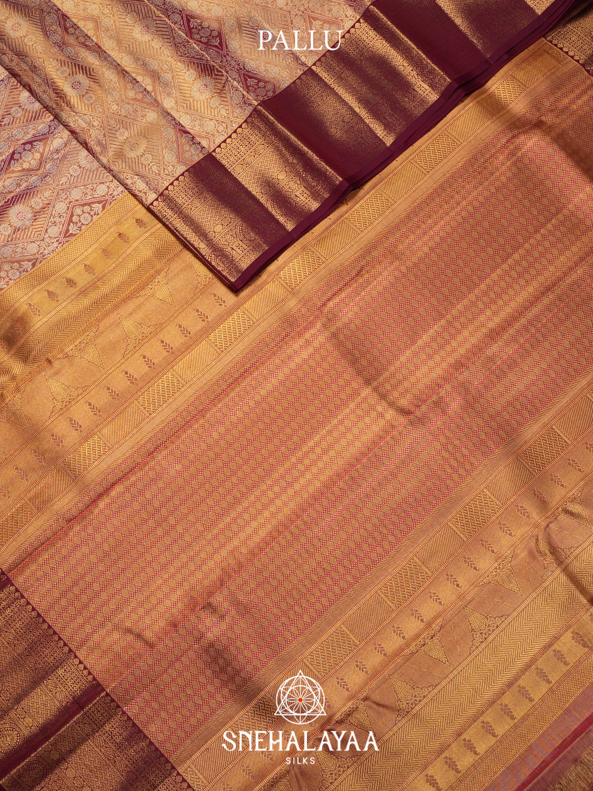 Rose Pink Kanjivaram Silk Saree