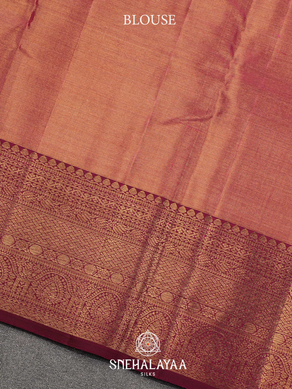 Rose Pink Kanjivaram Silk Saree