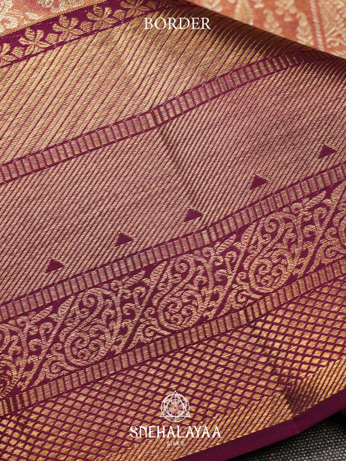 Rose Pink Kanjivaram Silk Saree