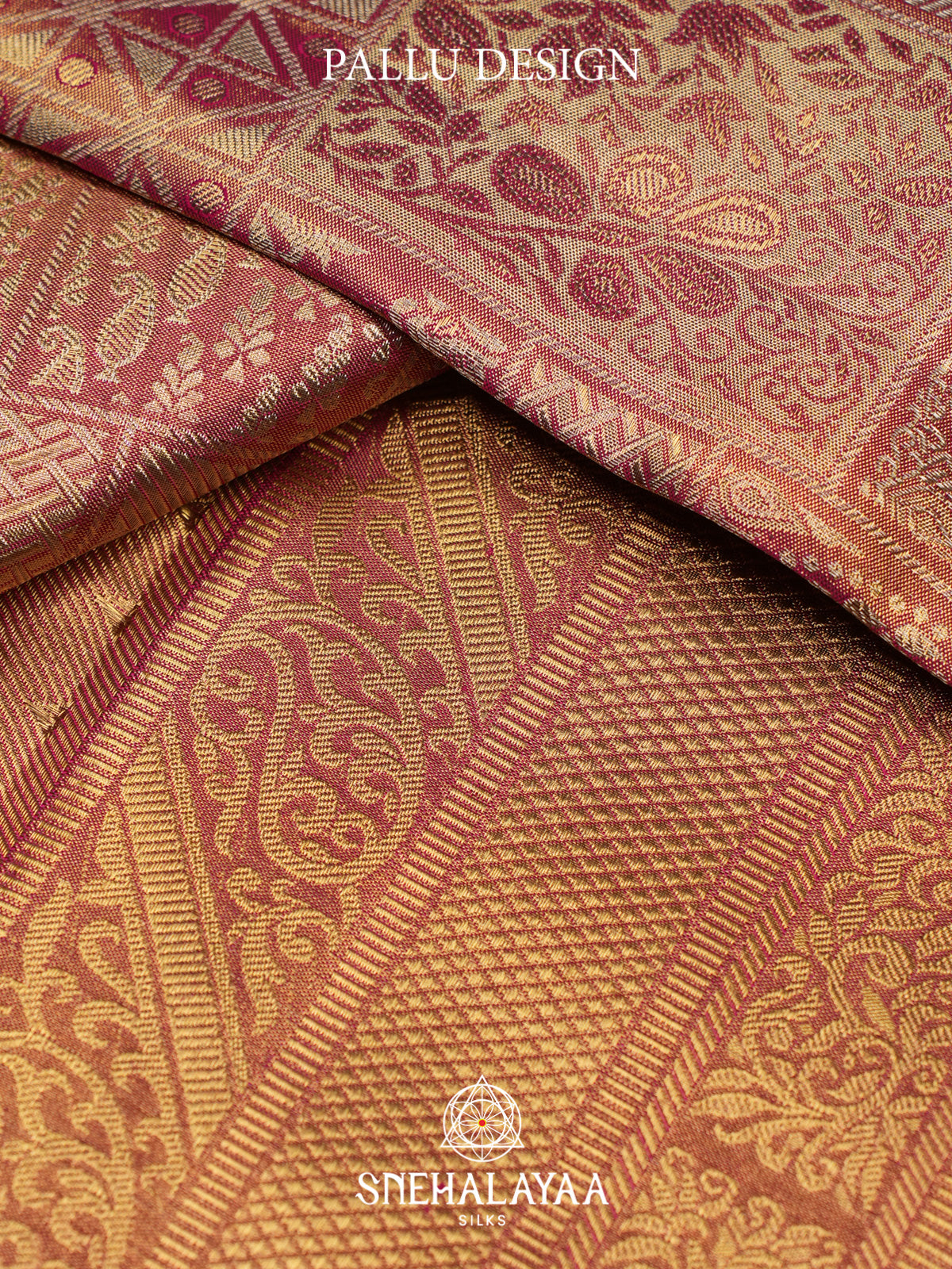 Rose Pink Kanjivaram Silk Saree