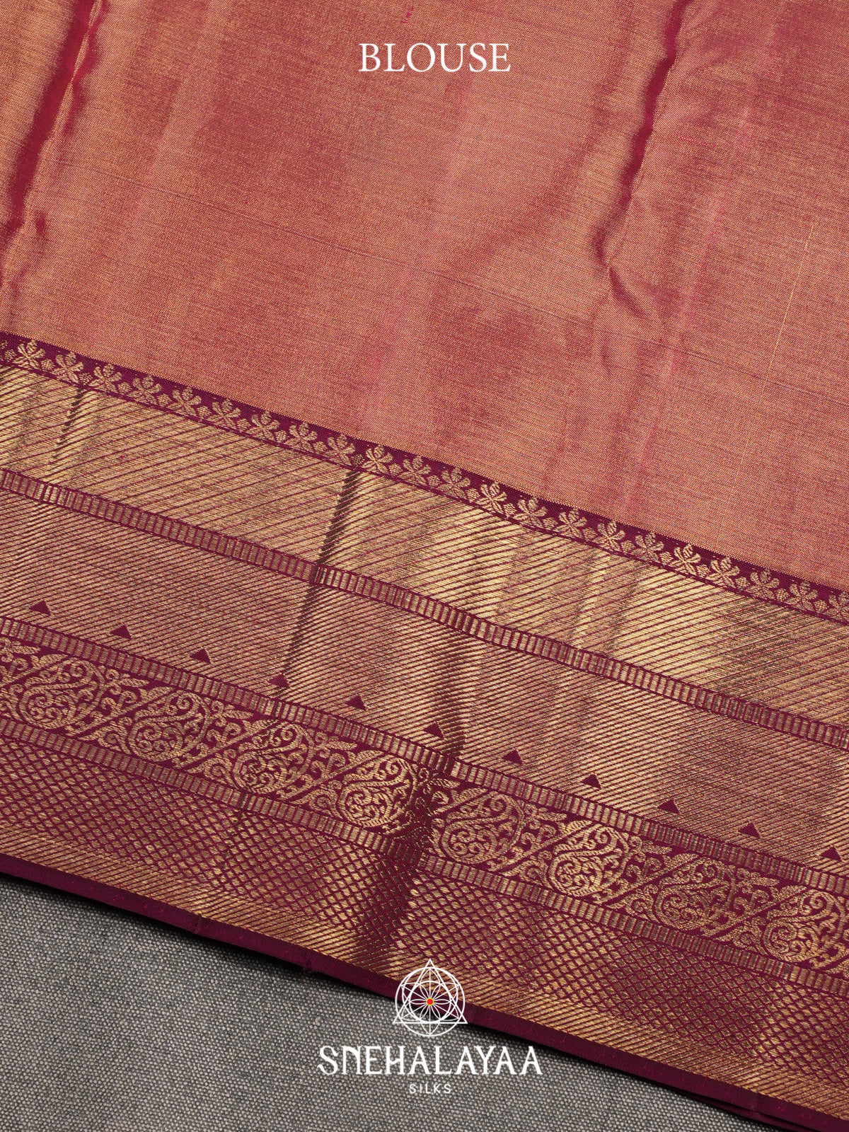 Rose Pink Kanjivaram Silk Saree