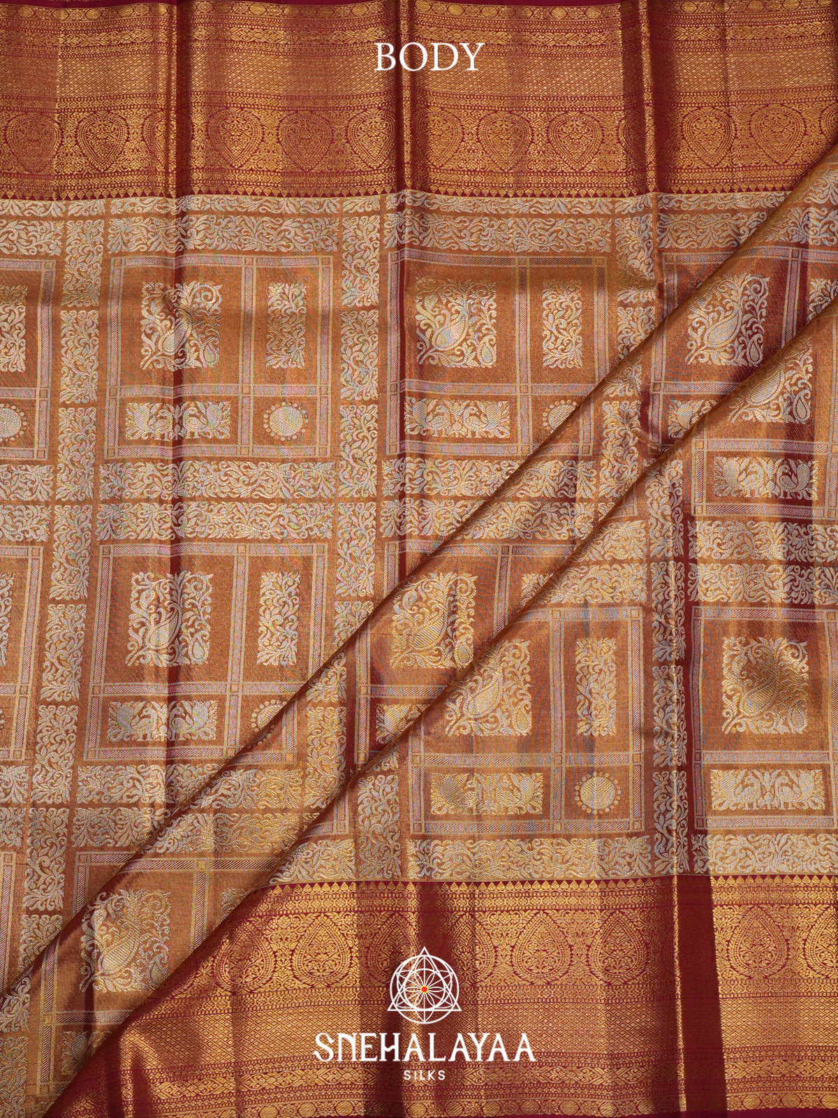 Gold Kanjivaram Silk Saree