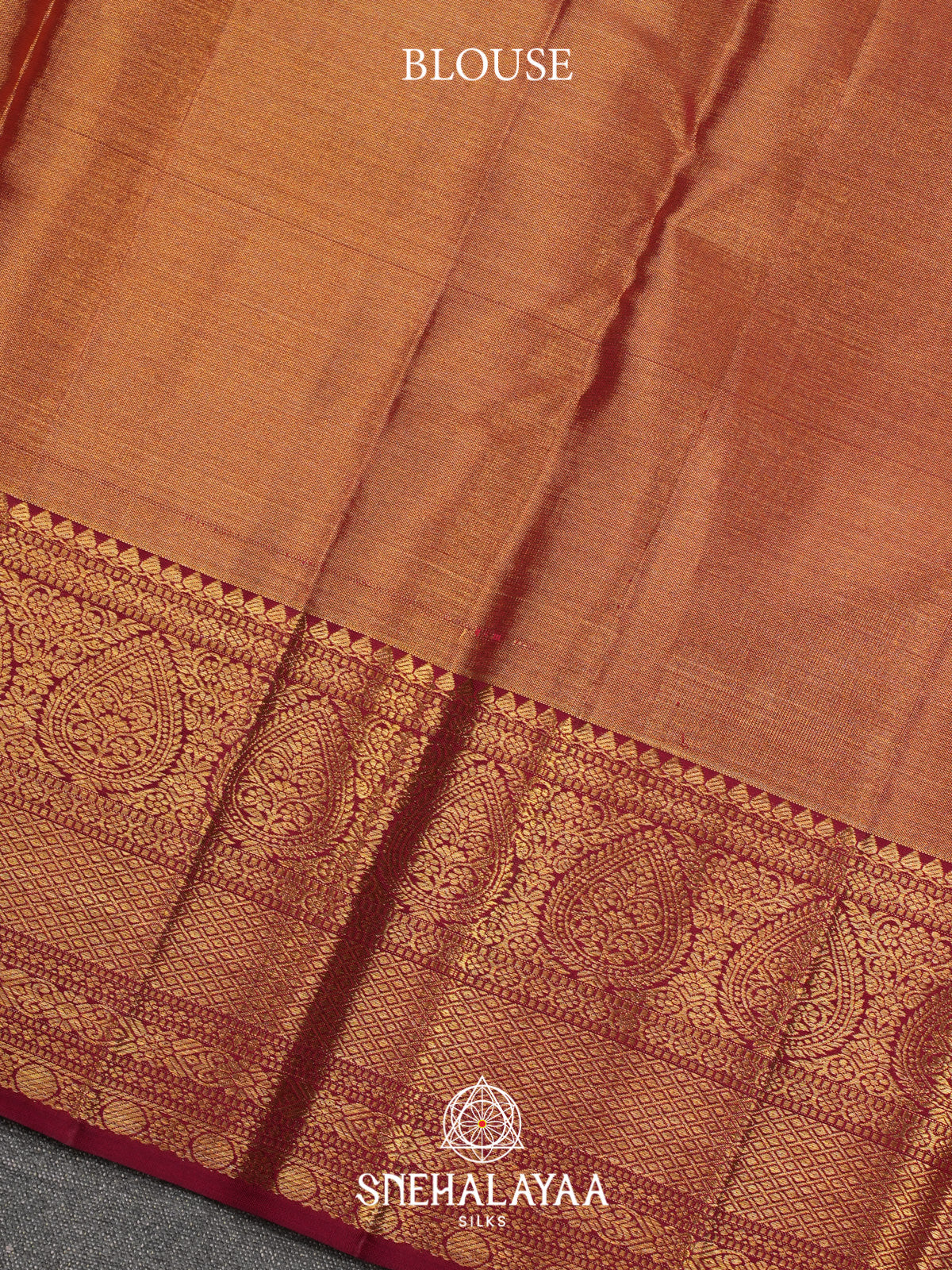 Gold Kanjivaram Silk Saree