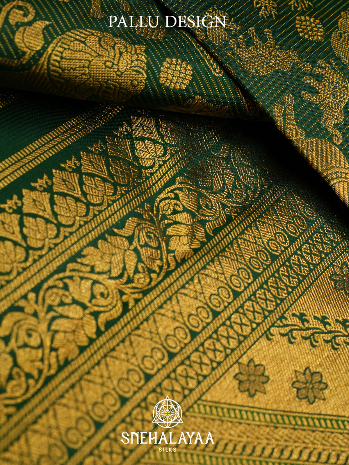 Emerald Green Kanjivaram Silk Saree