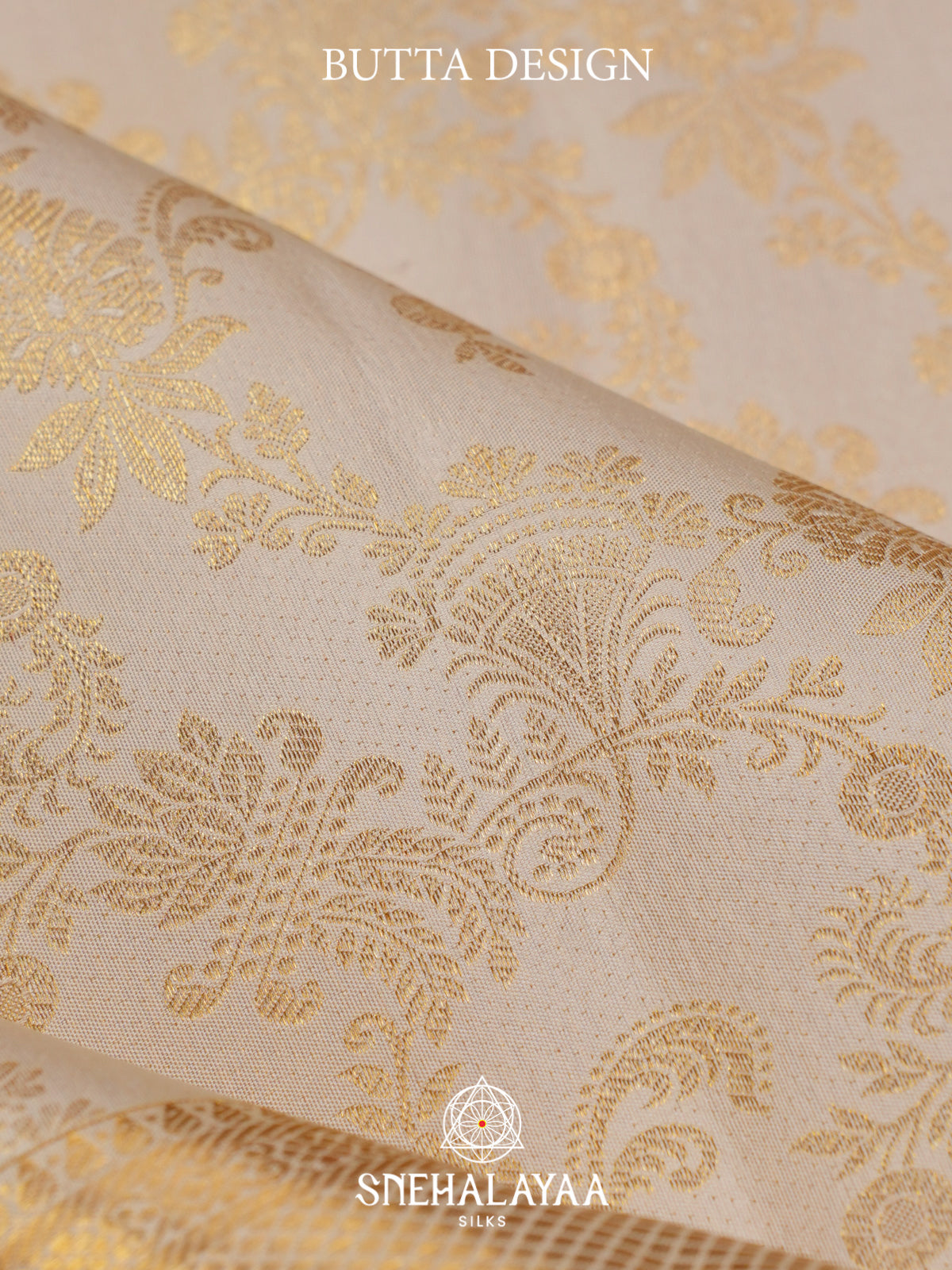 Off White Kanjivaram Silk Saree
