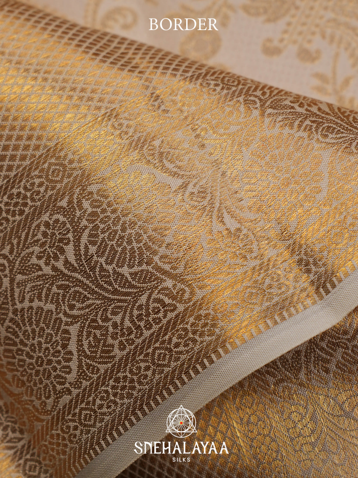 Off White Kanjivaram Silk Saree