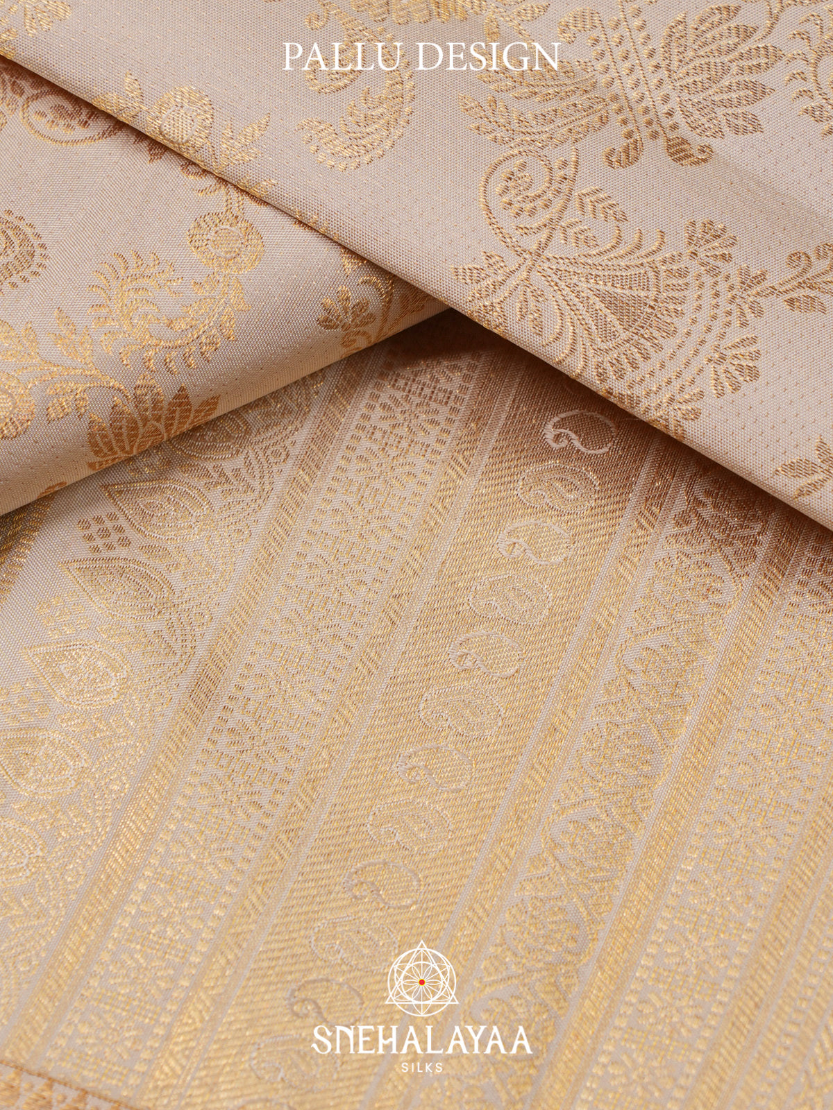 Off White Kanjivaram Silk Saree
