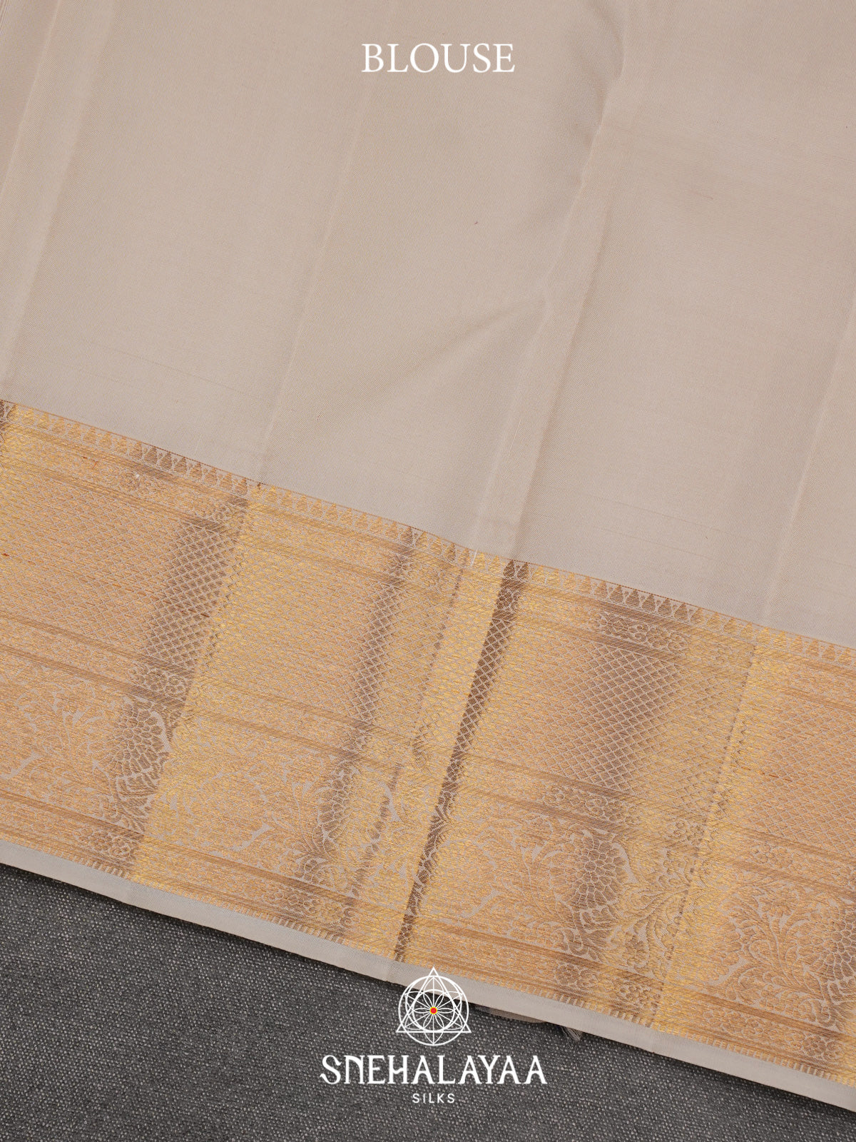 Off White Kanjivaram Silk Saree