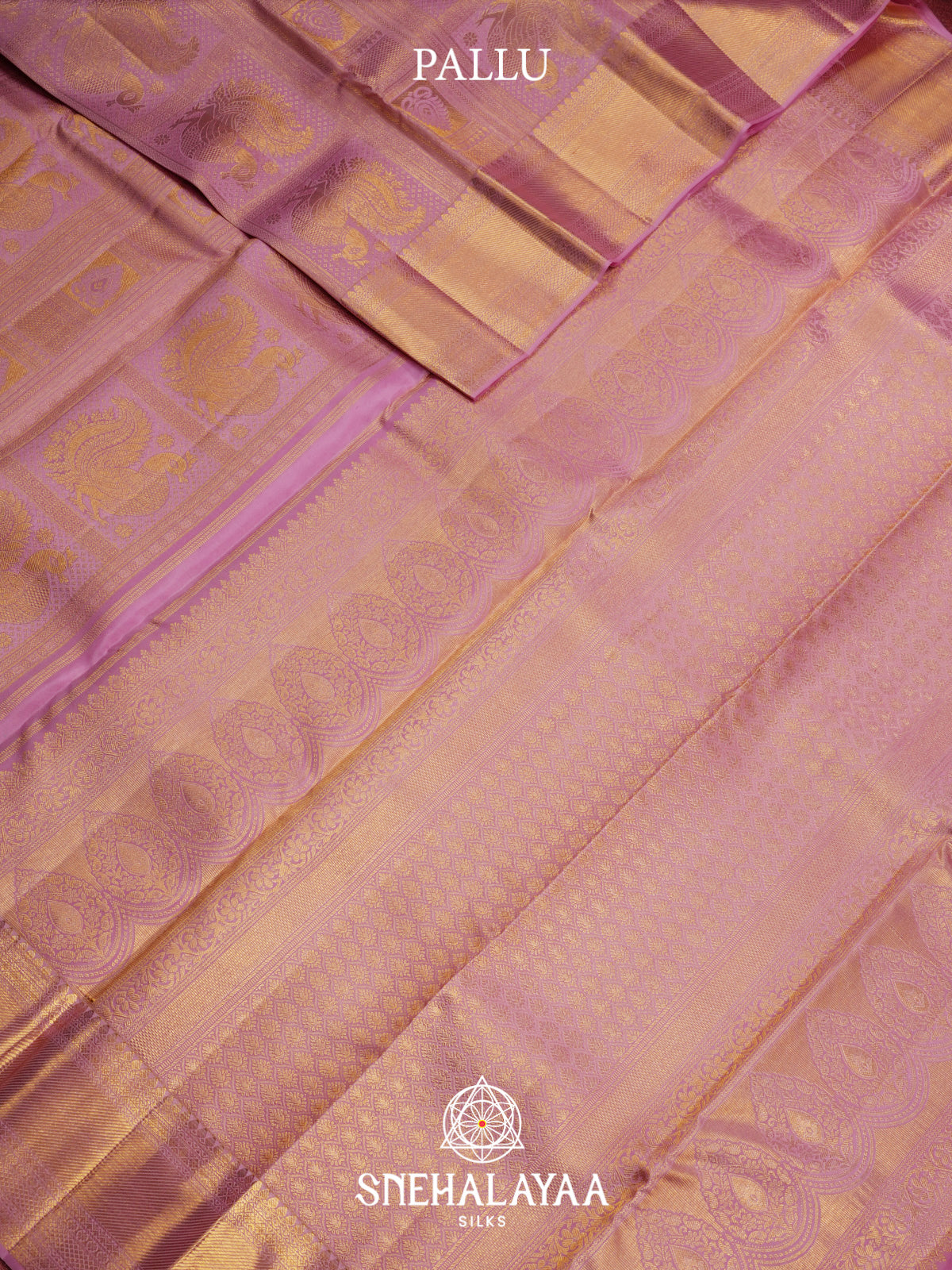 Pink Kanjivaram Silk Saree